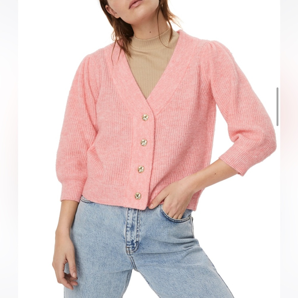 VERO MODA Klaudia Cardigan Women's Pink Cardigan Sweater